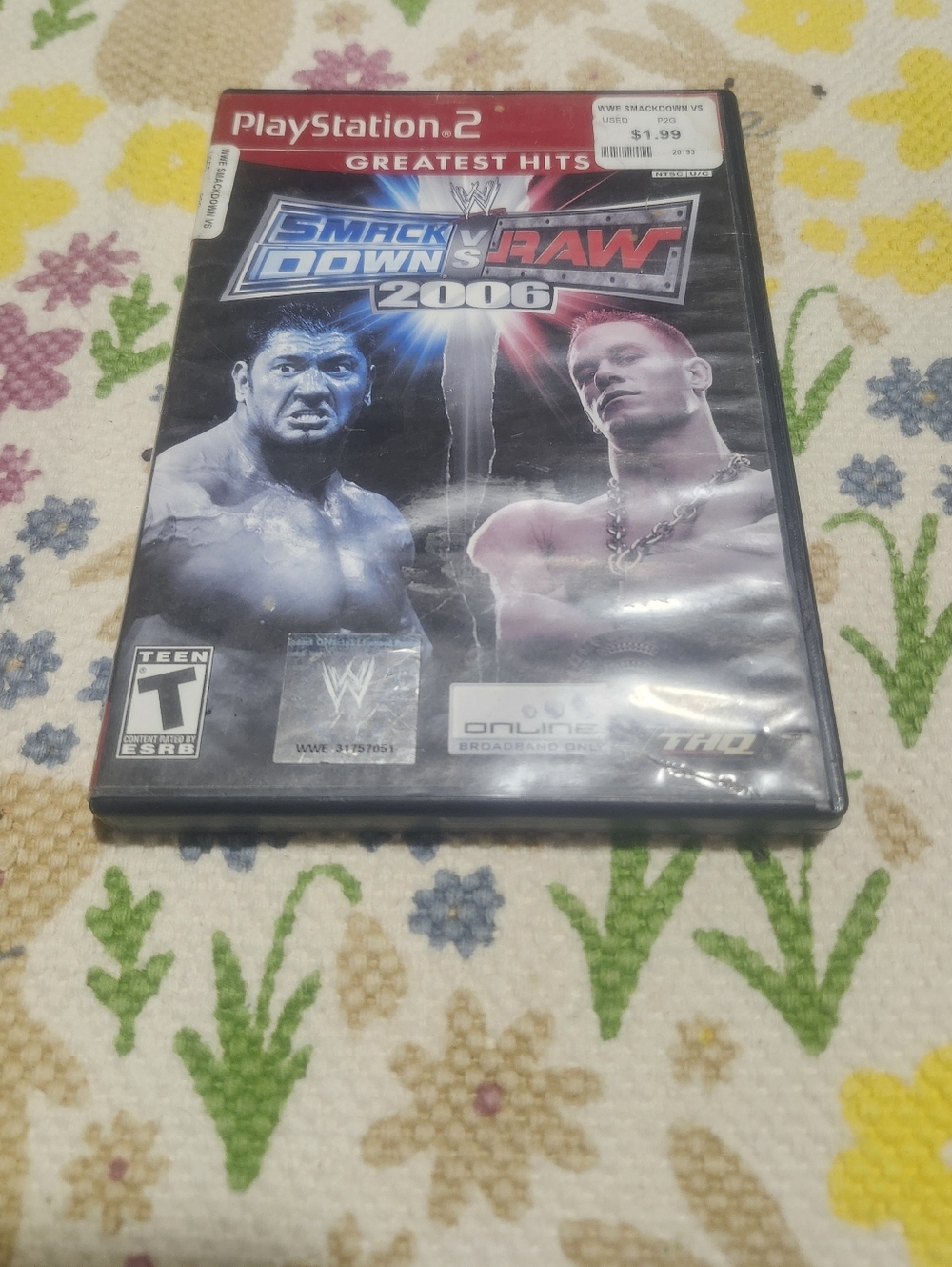 WWE SmackDown vs Raw 2006 PS2 Complete CIB Tested Working Clean Disc
